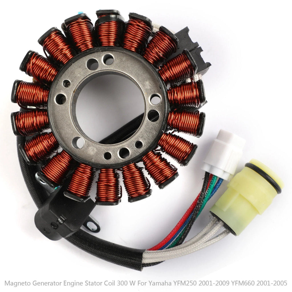 Generator Stator Coil for Yamaha YFM250 (2001–2009) YFM660 (2001–2005) 1P0-H1410-00