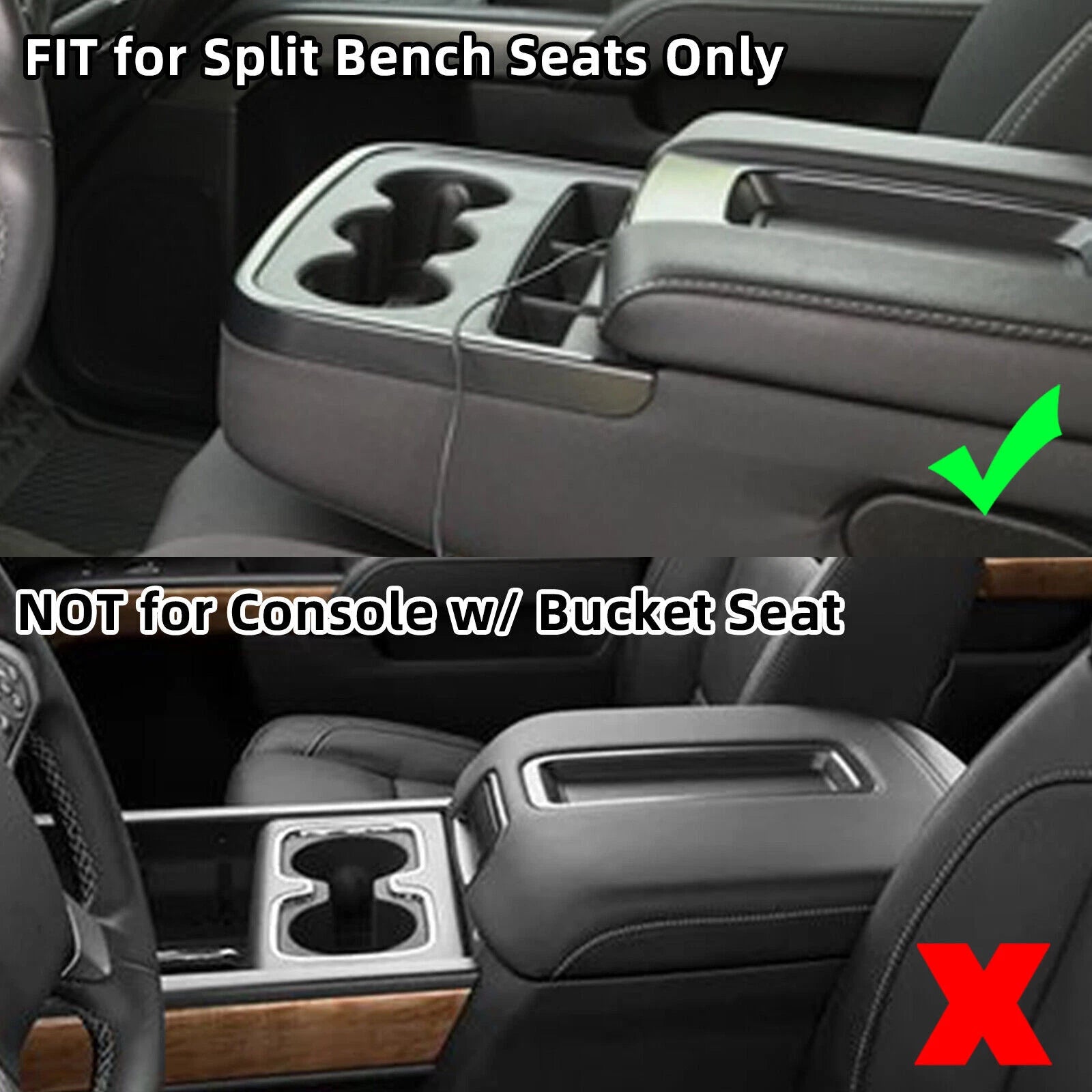 Armrest Cover for Chevrolet Silverado/Sierra 1500/2500/3500 (2014-2018)