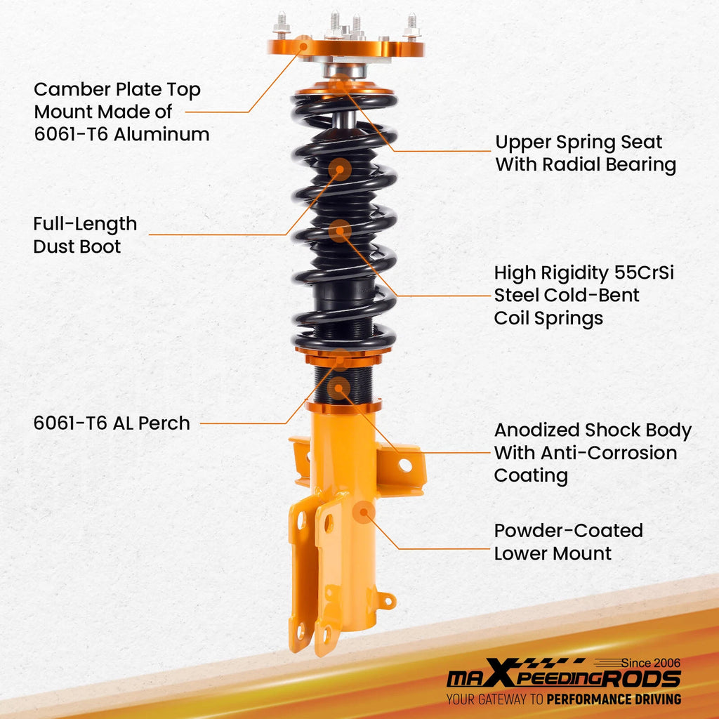 Adjustable Coilovers Suspension for Ford Mustang (2005-2014)