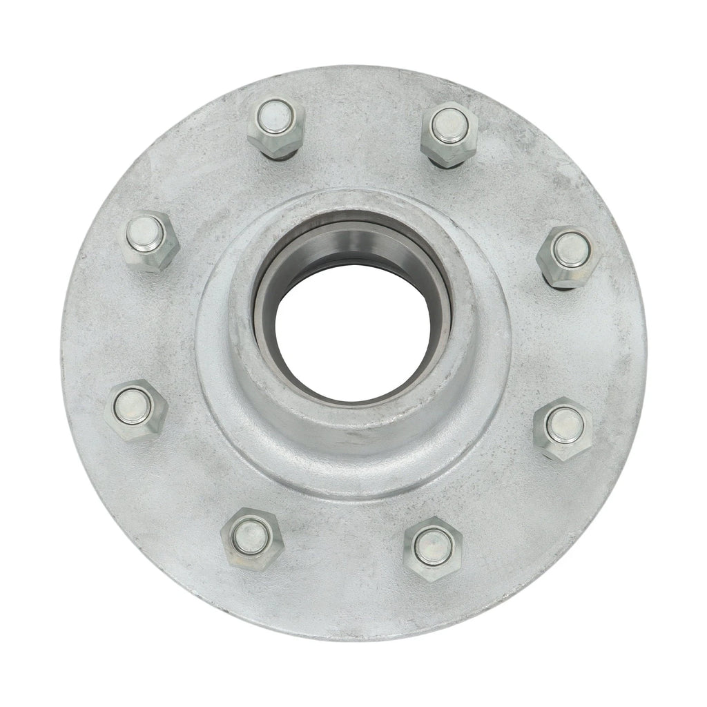 Set of 4 Galvanized Trailer Hub Kit for 7000lbs Axle (Year Range)