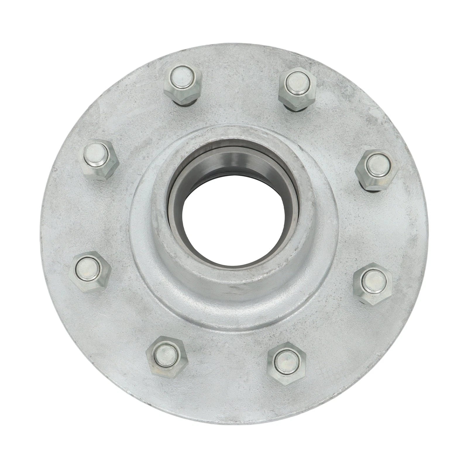 Set of 4 Galvanized Trailer Hub Kit for 7000lbs Axle (Year Range)