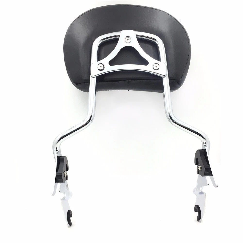 Detachable Chrome Backrest Sissy Bar w/ Pad for Harley Touring (2009–2018)