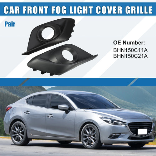 1 Pair Fog Light Grille Cover Trim No.BHN150C11A for Mazda 3 (2014–2015)