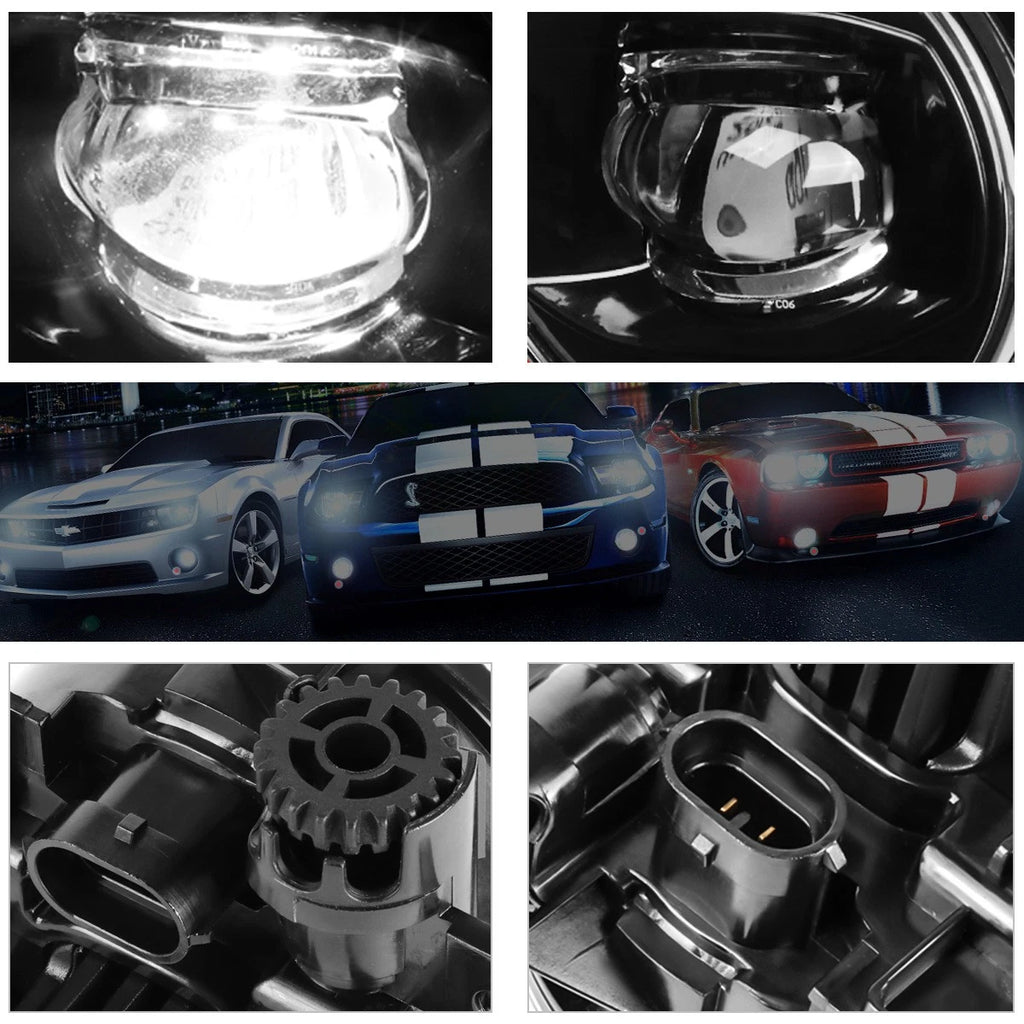 Clear Lens Front Bumper Fog Lights for Suzuki Grand Vitara/SX4 (2006–2014)