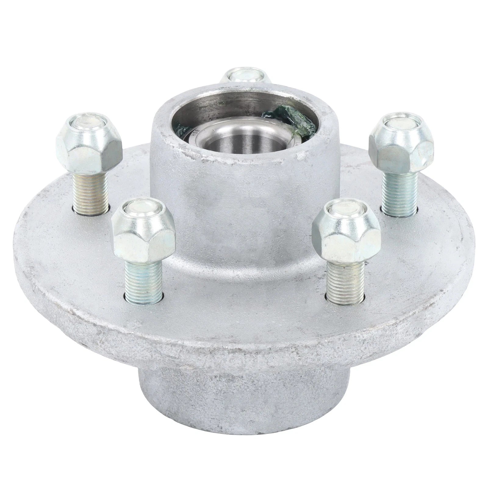 Set of 2 Galvanized Trailer Hub Kits for 3500 lbs (Pre-Assembled)