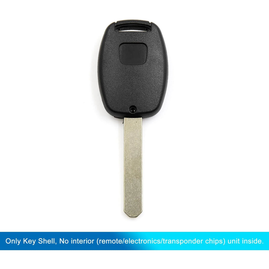 Car Key Shell Case OUCG8D-380H-A for Honda Accord (2003–2007) 4 Buttons Black