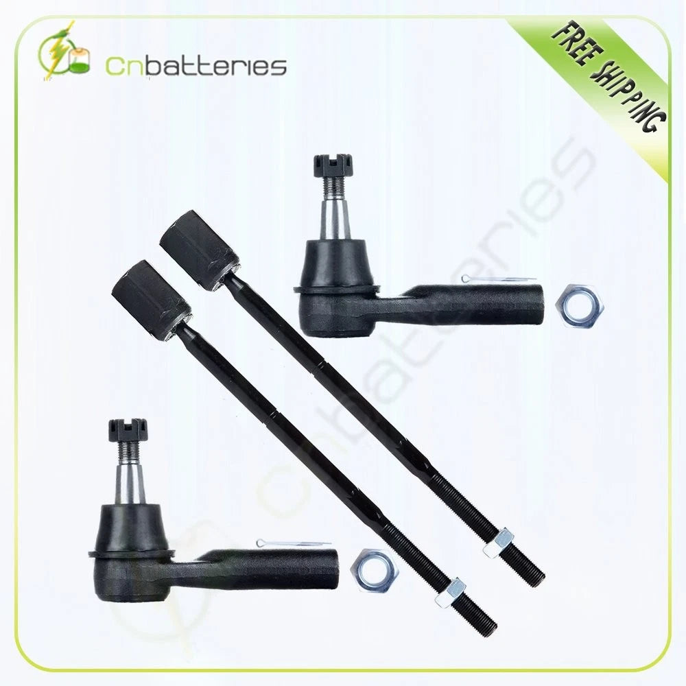 Set of 4 Tie Rod Ends for Mercury Sable (1999–2005)