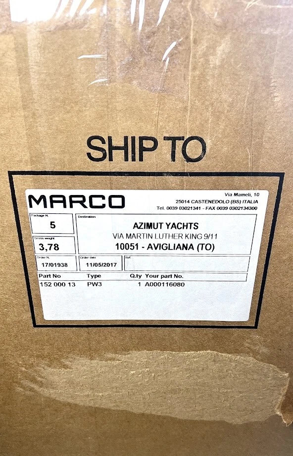 Pneumatic Whistle 24V for Marco 152 000 13 / PW3