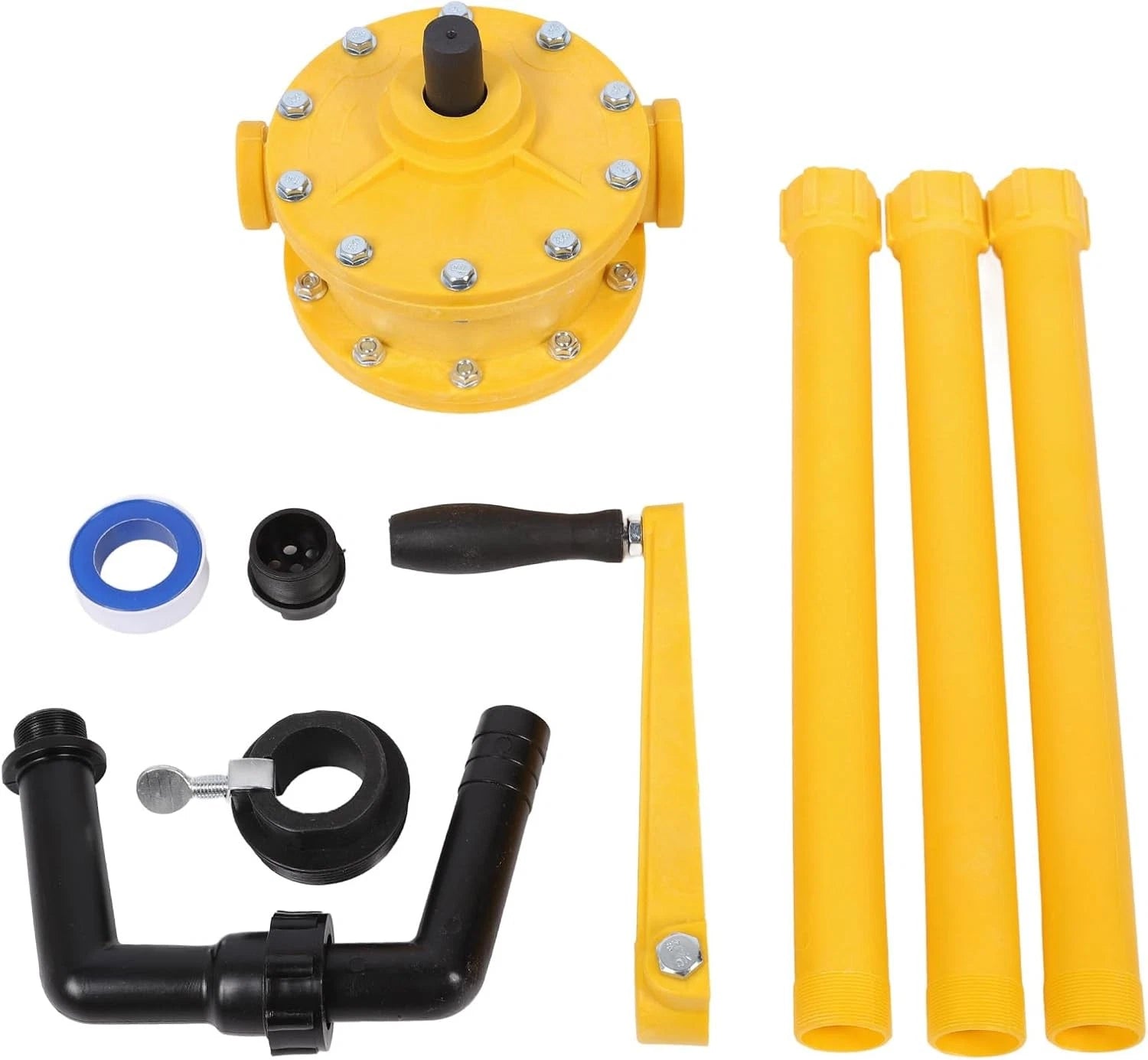 55 Gallon Hand Rotary Drum Pump for Diesel Fuel Oil Transfer