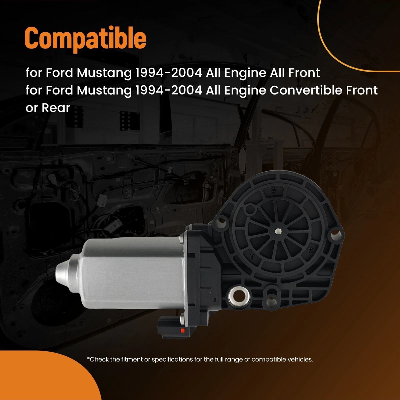 Front Window Motor for Ford Mustang (1994-2004)