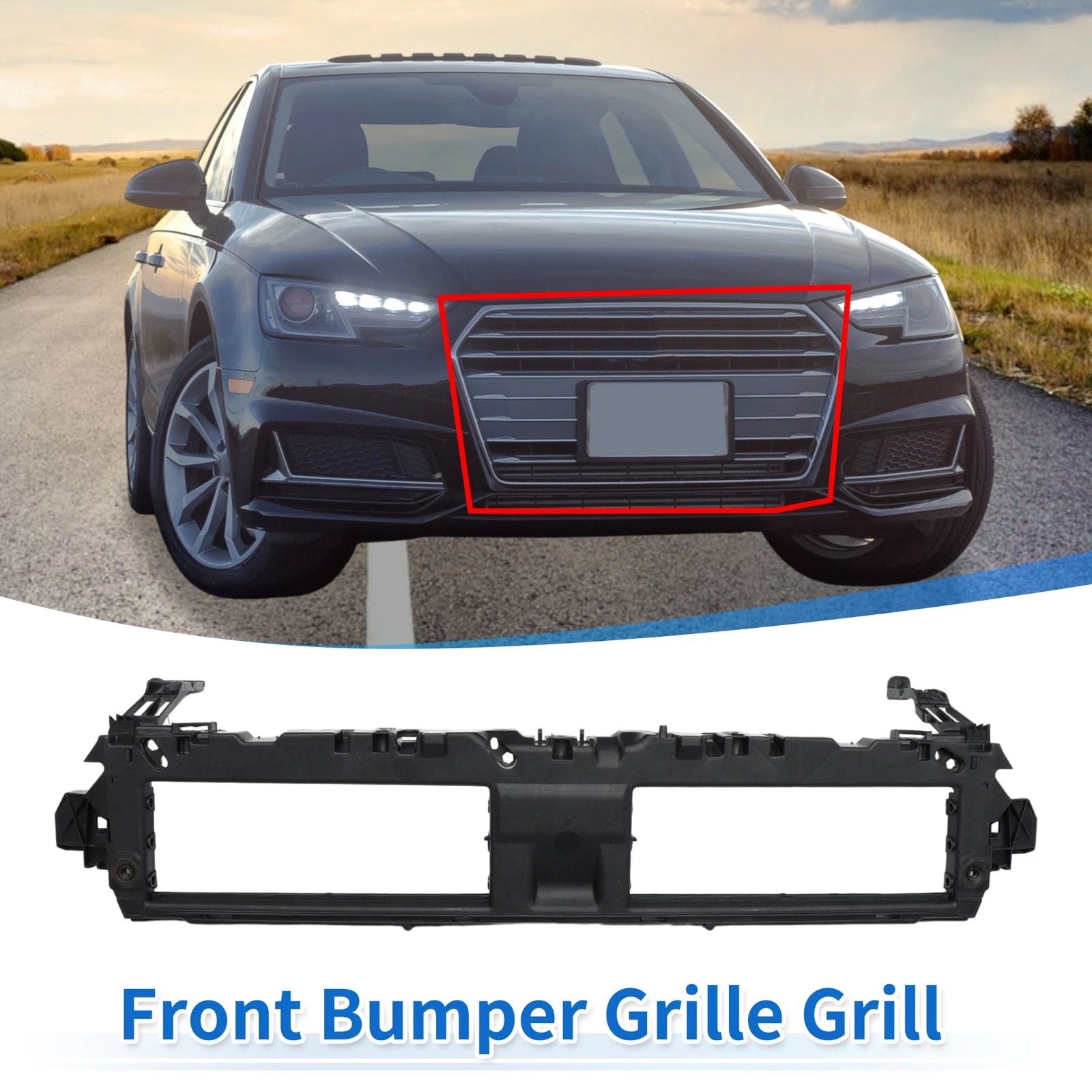 Front Inner Bracket Bumper Grille for Audi A4 B9 (2016–2018) No.8W0807771