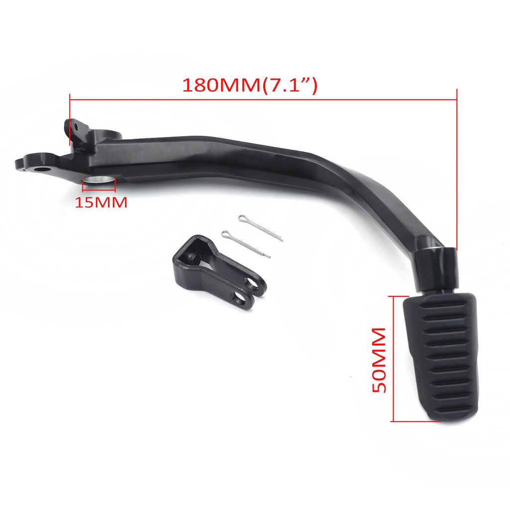 Black Omni Driver Brake Foot Control Lever for Honda Gold Wing GL1800 (2018–2021)
