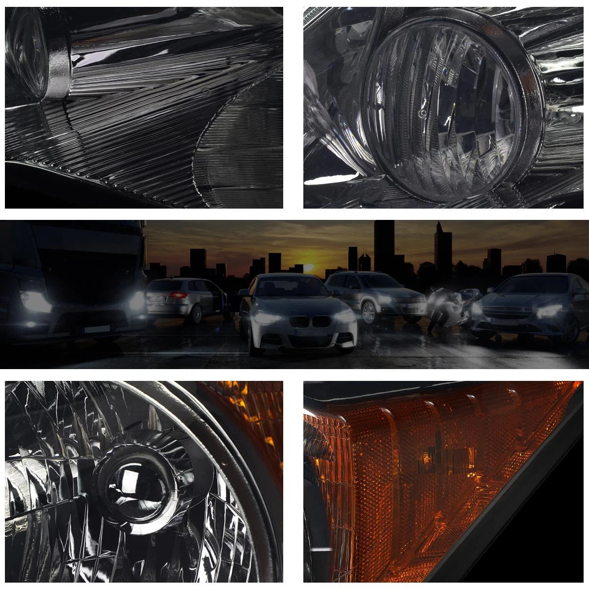 3D LED C-Bar Tail Lights for Chevy Silverado (2003–2007) Chrome
