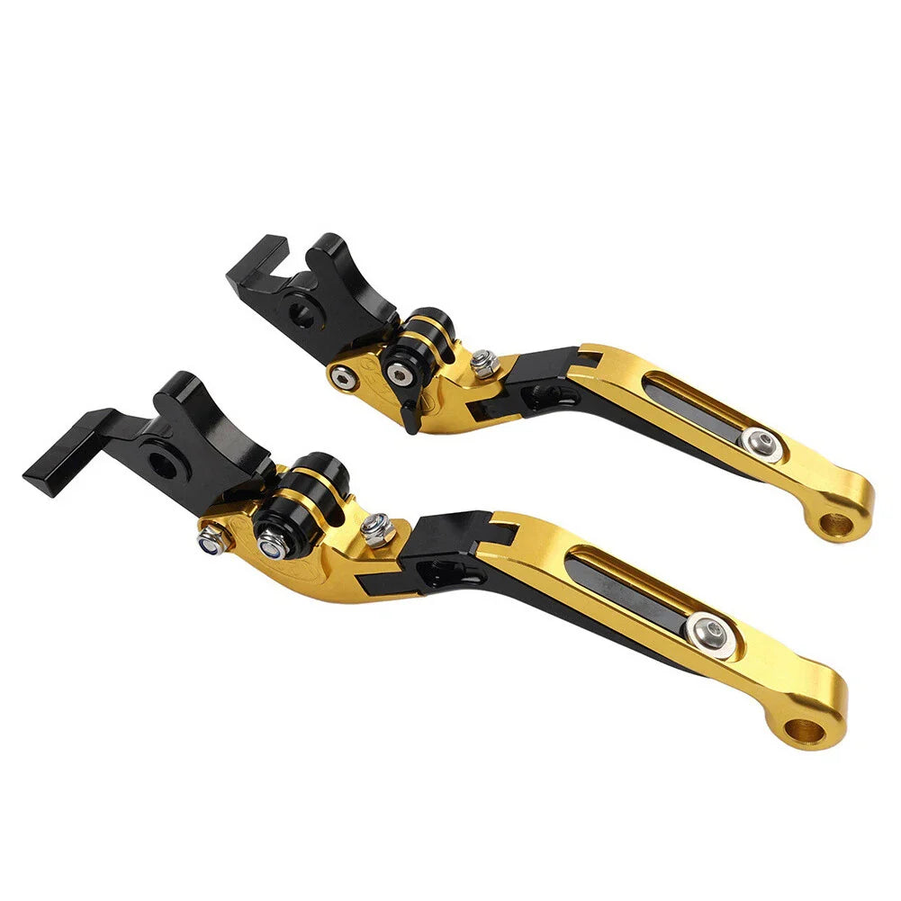CNC Extendable Brake Clutch Levers for Honda VFR1200F (2010-2014) Gold
