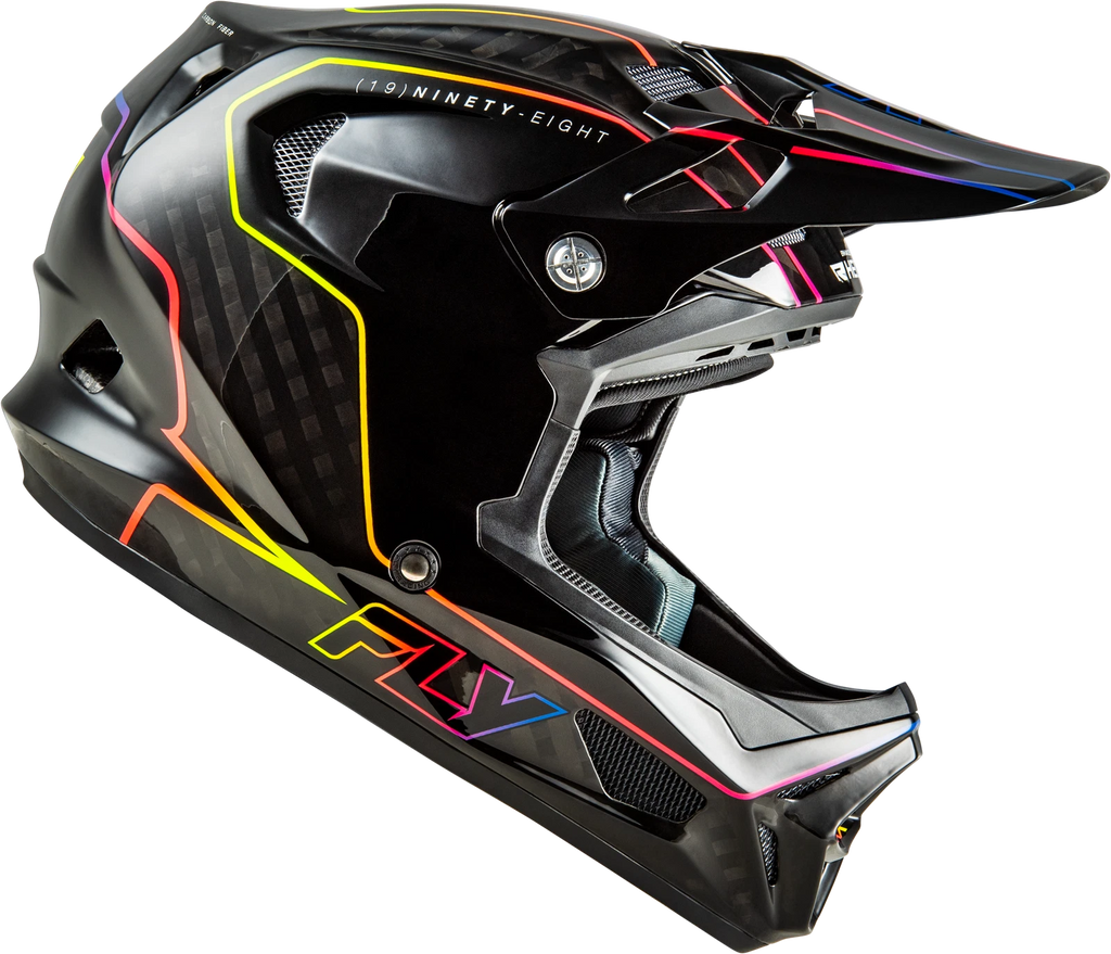 Fly Racing Werx R Flow Carbon Full-Face Helmet for Adults (Large, Black)