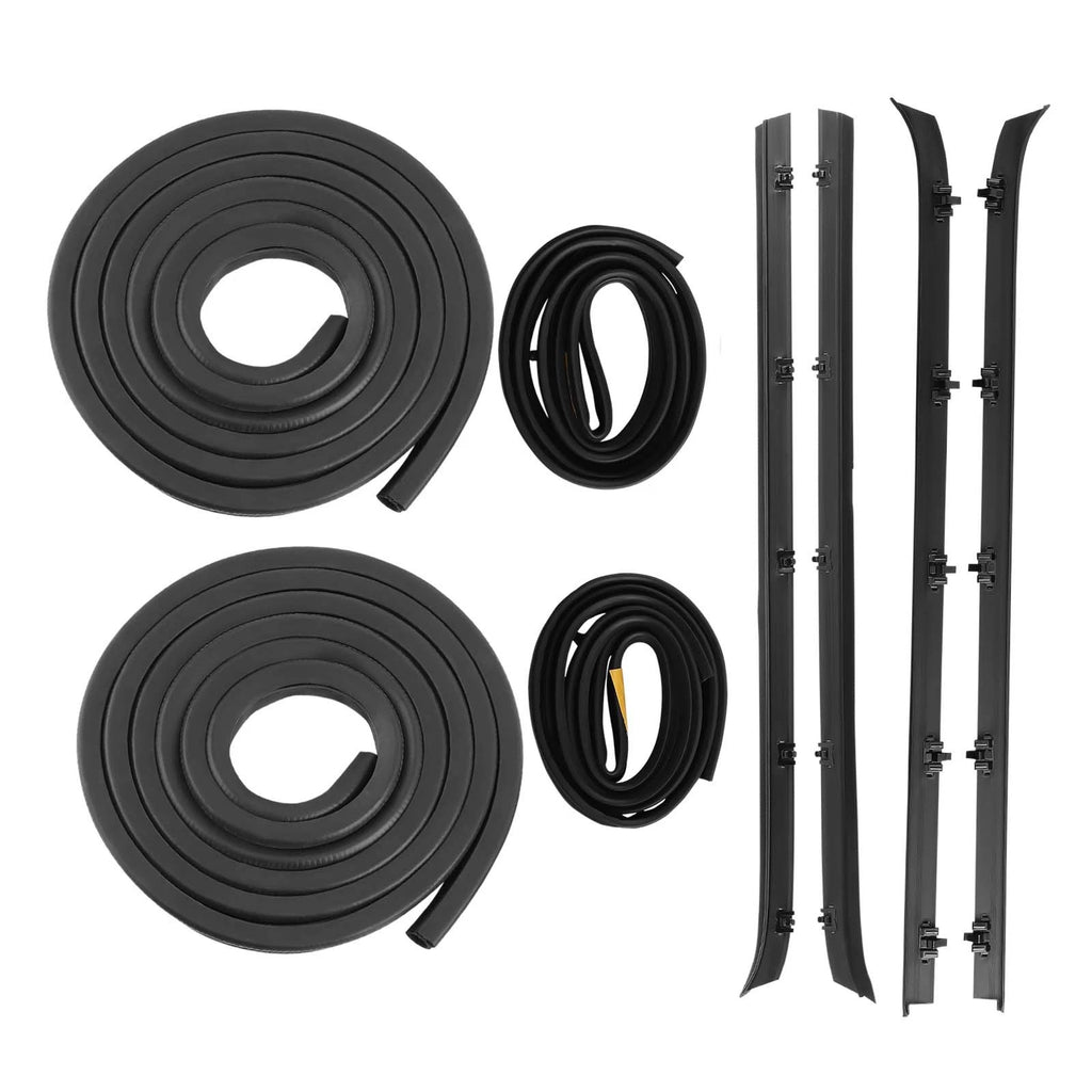 Set of 8 Door Window Run Sweep Felts Weatherstrip Seals for Chevy GMC (1981–1991)