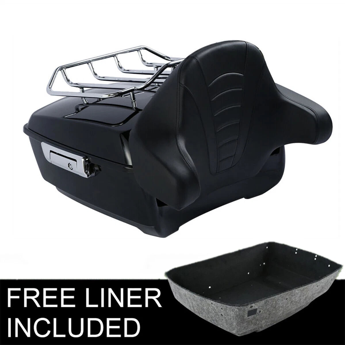 Trunk Luggage Rack Backrest for Harley Touring Street Road Glide (2014–2026)