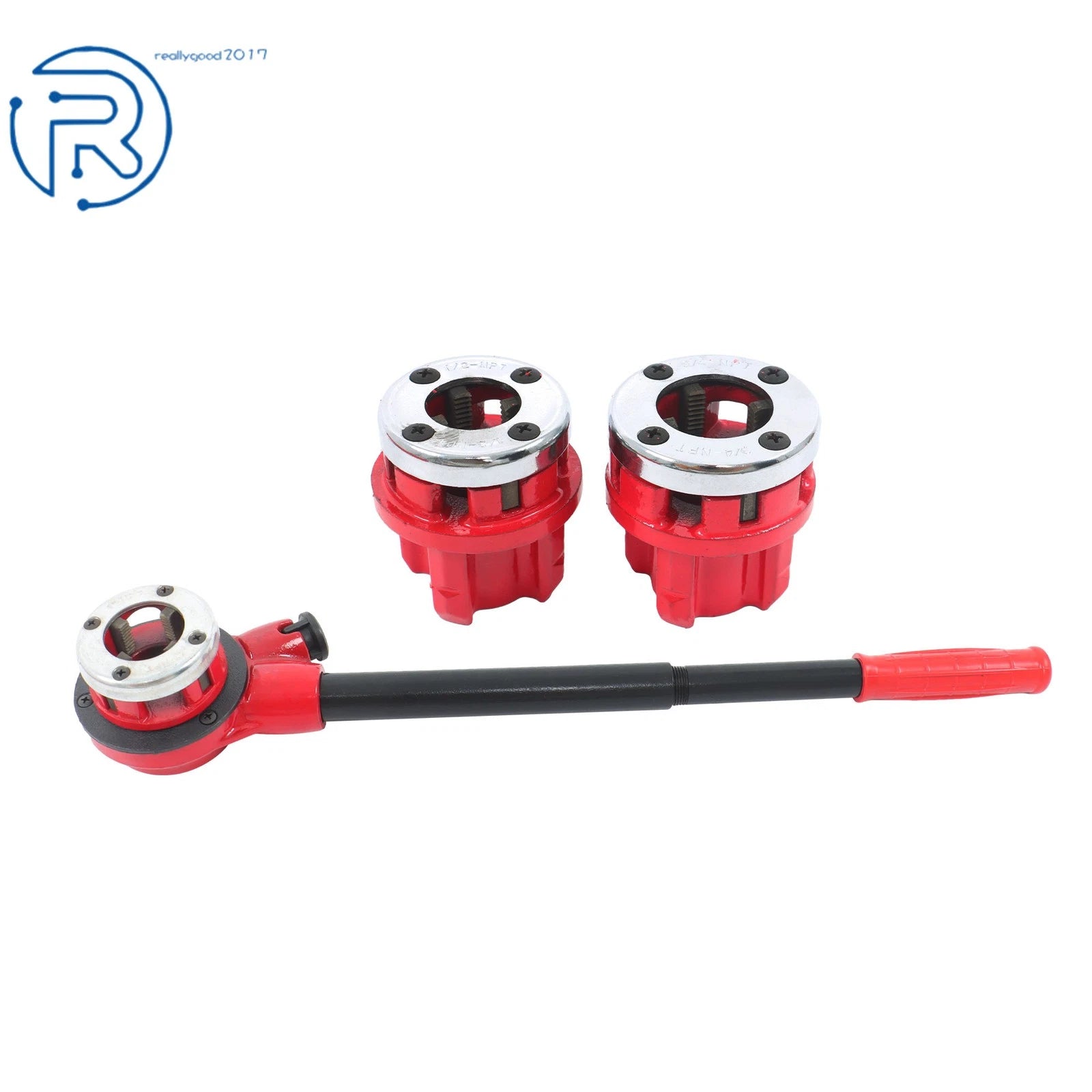 Ratchet Pipe Threader Kit for (1/2" NPT, 3/4" NPT, 1" NPT)