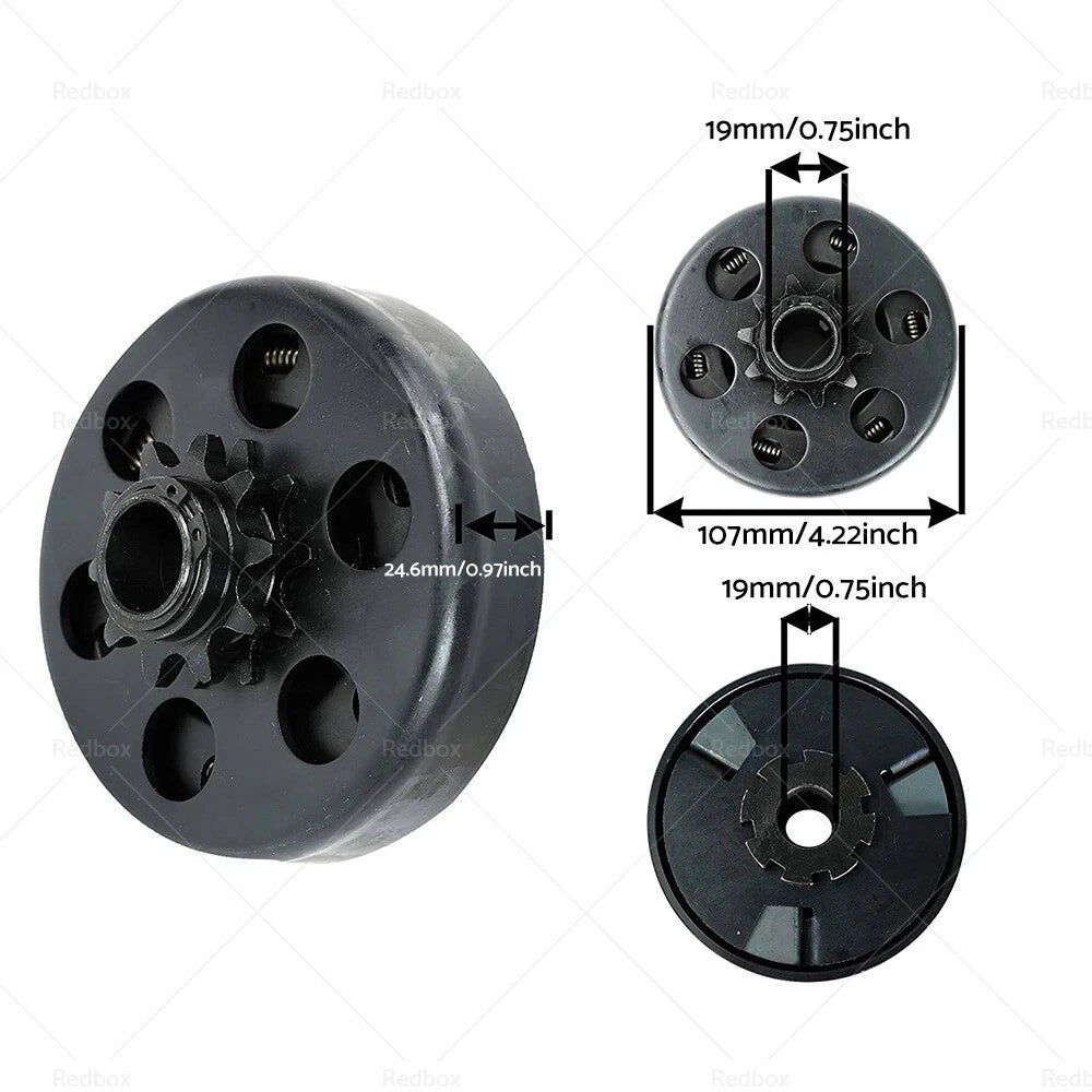 Centrifugal Clutch 3/4" Bore 10 Tooth W/ #420 Chain for Go Kart (6.5HP)