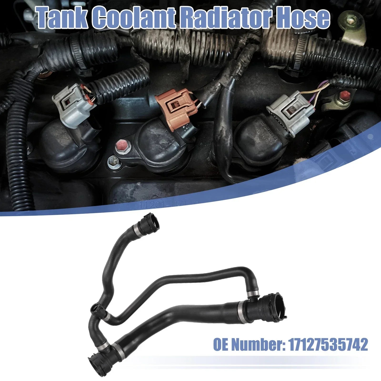 Heater Hose Radiator Tank Pipe for BMW 750i 750Li 4.8L (2006-2008)