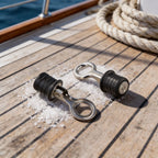 2X Drain Stopper Rubber and Stainless Steel for Boats and Lawn Rollers