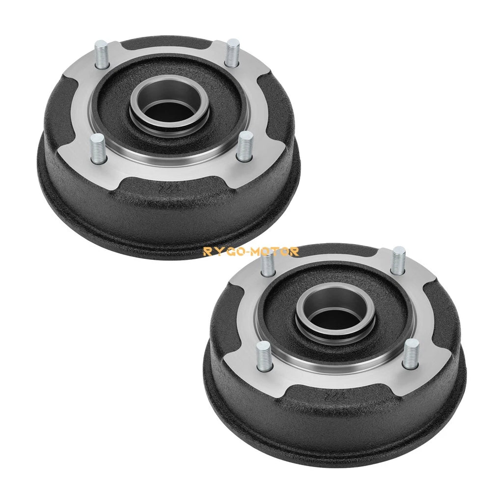 2X Front Brake Drum W/Bolts for Kawasaki Mule 500 550 (1993–2006) 41038-1238