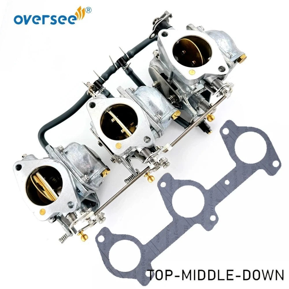 Carburetor Kit w Gasket for Yamaha E60M T60 (60HP) (6k5-14301-01/02/03)