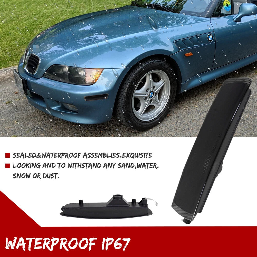 Smoke Lens Side Marker Lights for BMW Z3 M Coupe Roadster (1996–2002)
