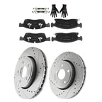Front Brake Rotors and Pads for Dodge Durango (2011–2020) Jeep Grand Cherokee (2011–2018)