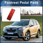 Footrest Pedals Cover for Subaru Forester (2003–2005) Aluminum Alloy Red