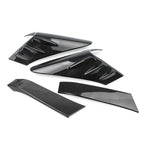 Set of 4 Rear Back Lamp Tail Light Covers for Toyota C-HR (2016–2018) Carbon Fiber