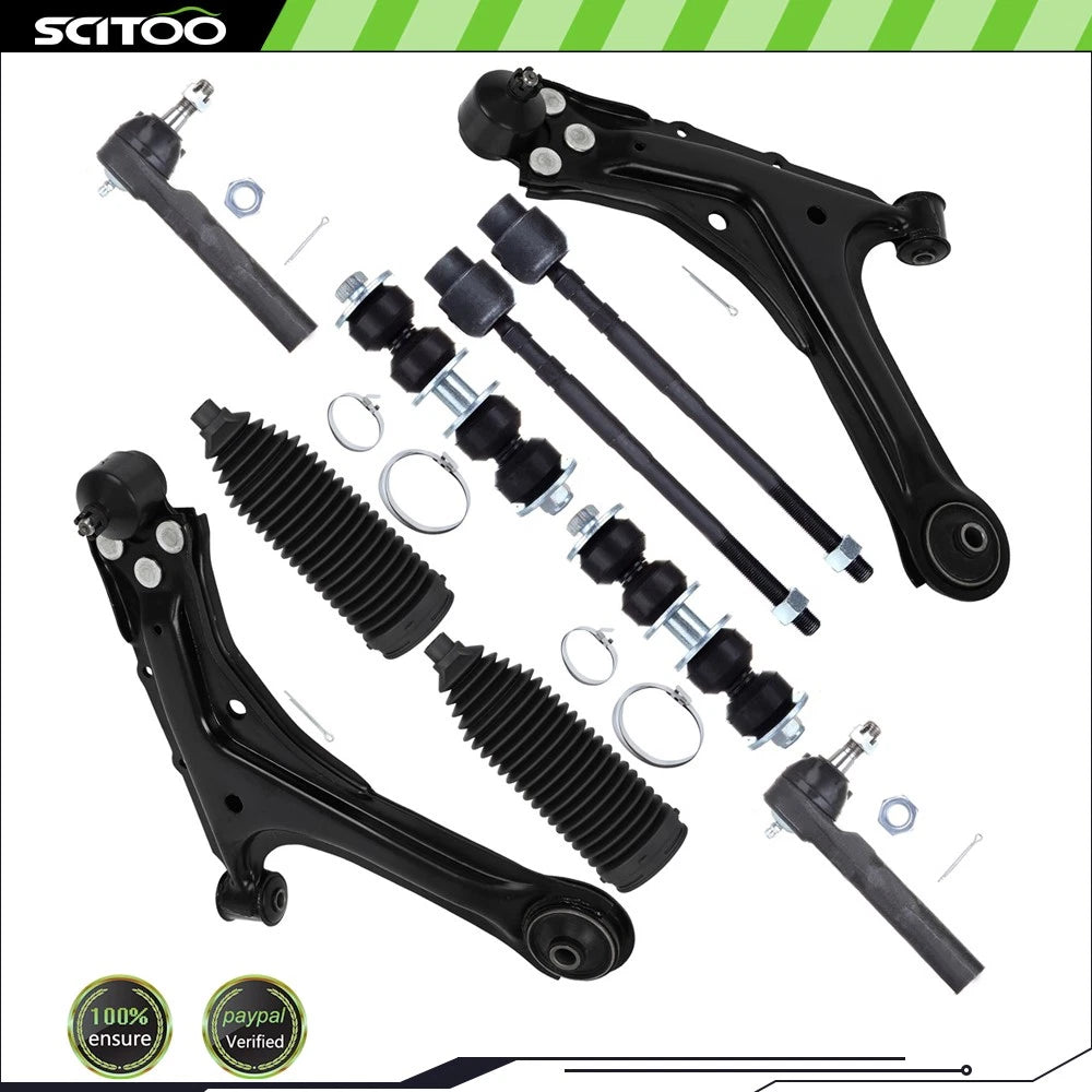 Control Arm with Ball Joints & Tie Rod End for Chevrolet Cavalier (1995–2005)