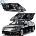 2X Halogen Headlights for Ford Fusion (2010–2012) Chrome