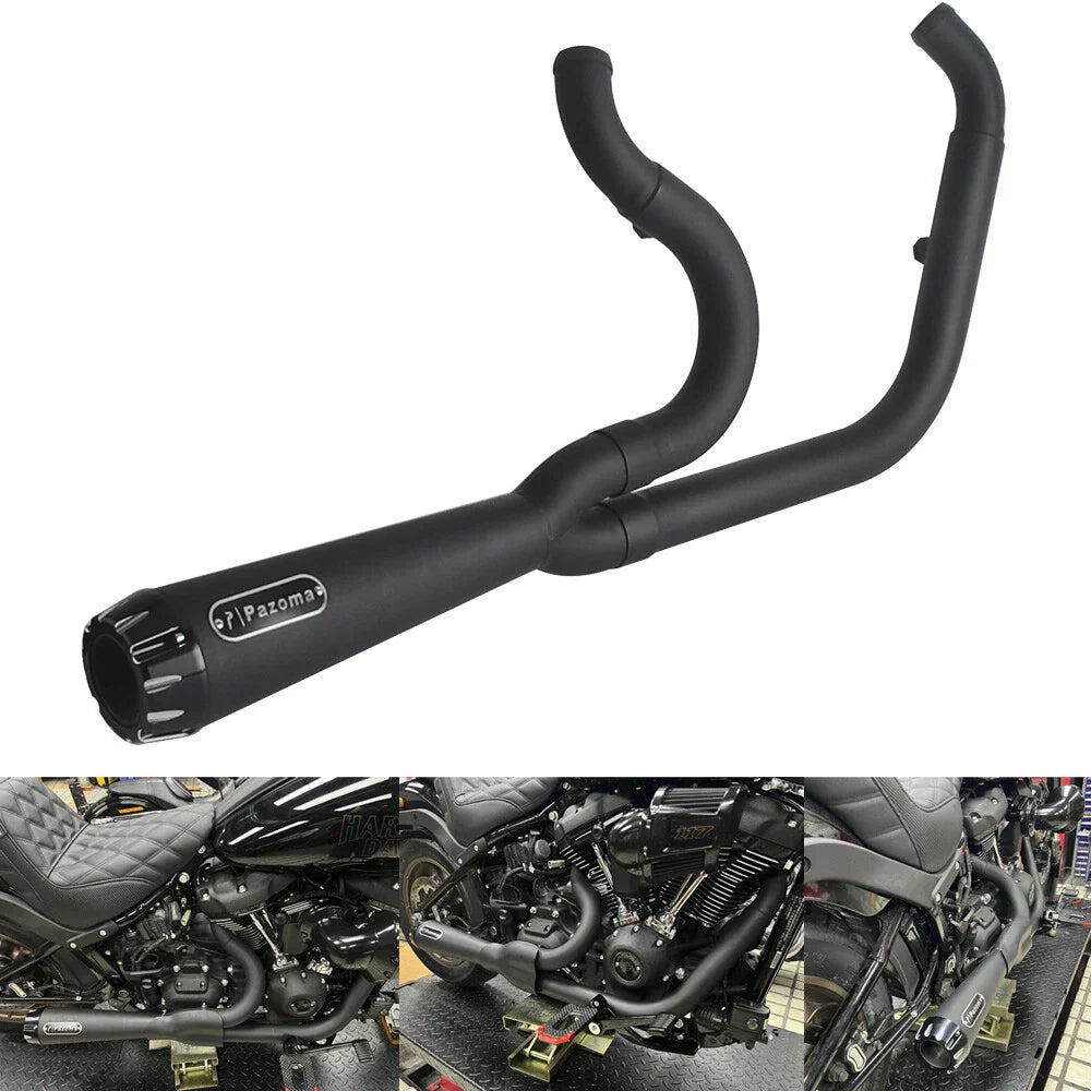 Exhaust Muffler Pipe for Harley Softail Fat Bob Low Rider (2018-2023)