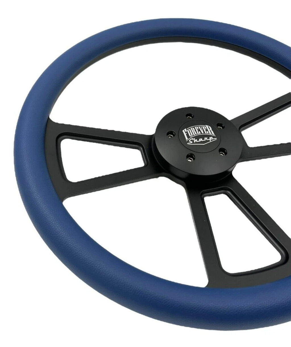 Steering Wheel Wrap Black 5 Hole for Peterbilt Kenworth Freightliner (All)