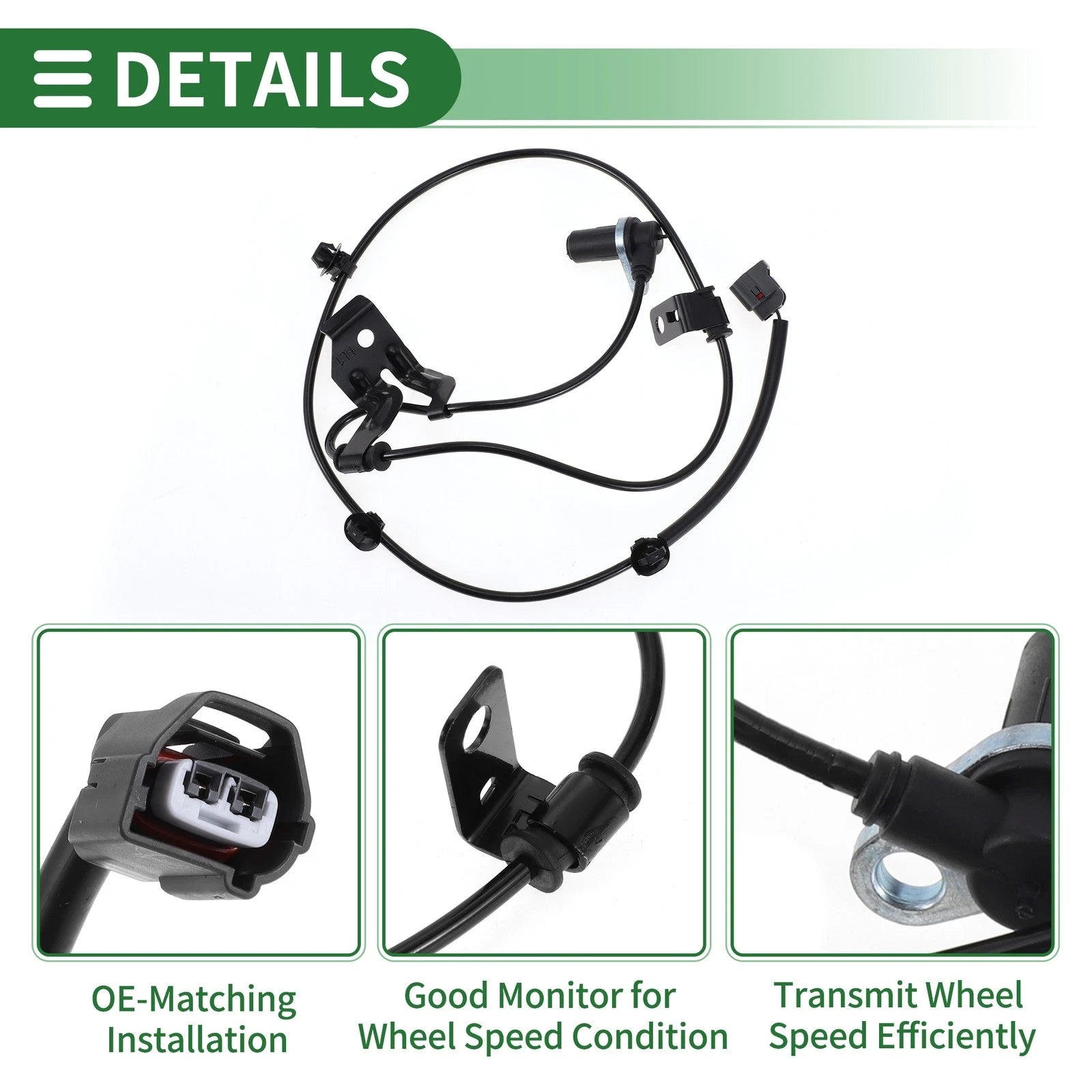 ABS Wheel Speed Sensor No.MN113195 for Mitsubishi Eclipse (1995–1999)