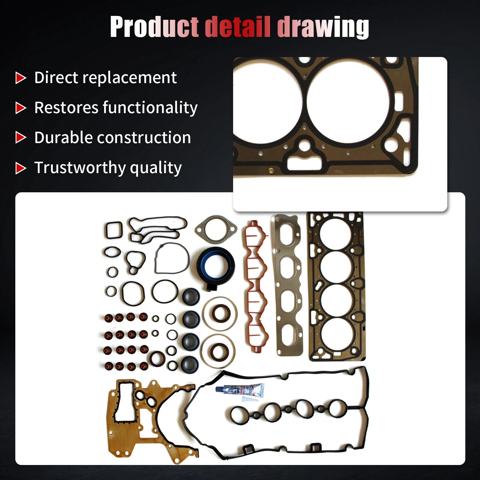 Head Gasket Kit for Chevrolet Aveo/Aveo5/Pontiac G3 (2009-2011)