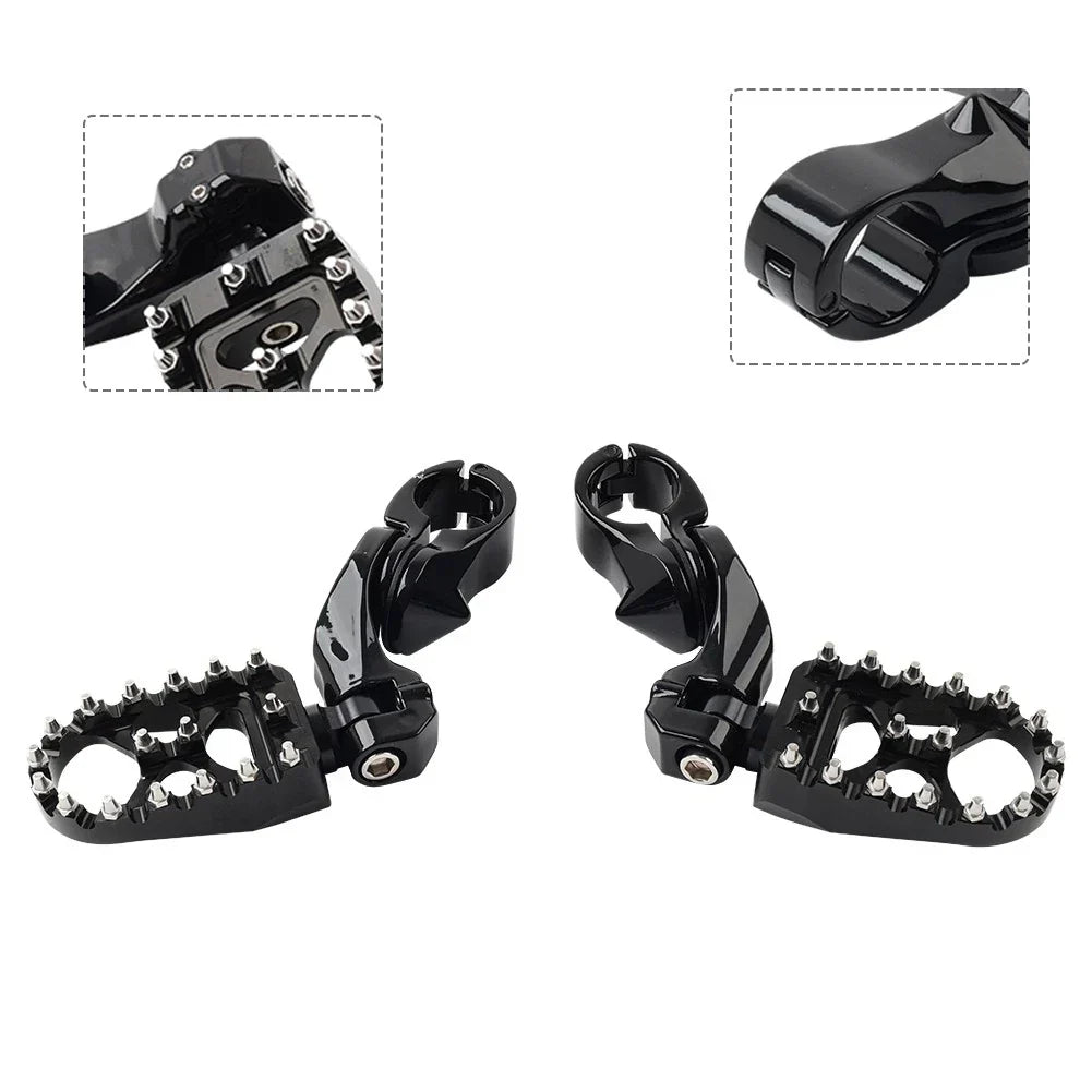 1. Motorcycle Foot Pegs for Harley Touring 1.25"