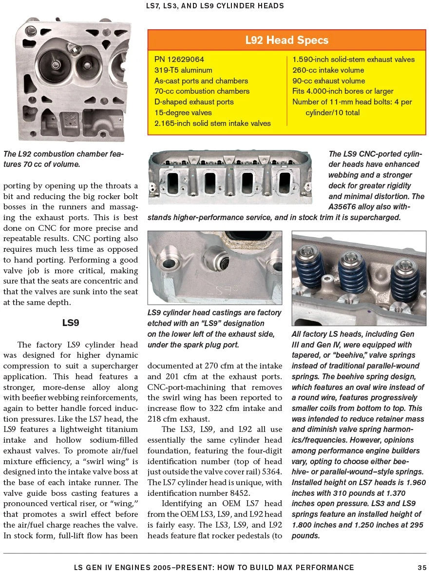 LS Engine Gen IV Build Max Performance Manual for Chevrolet (2005-Present)