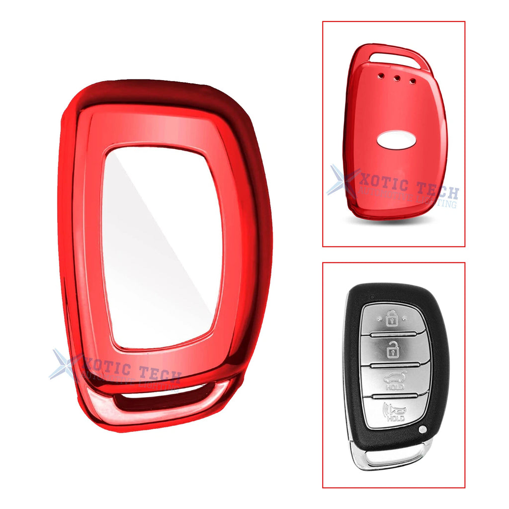 Full Protect TPU Remote Smart Key Cover Case for Hyundai Elantra Sonata (2010–2016)