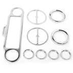 Radio Gauge Inner Fairing Trim Kit for Harley Electra Glide, Street Glide (1996–2013)