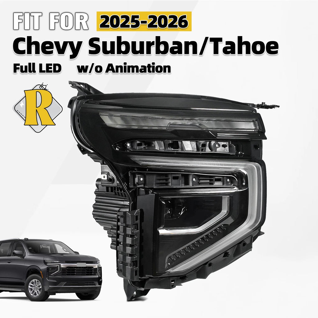 Full LED Headlight for Chevy Suburban/Tahoe (2025–2026) Right Side