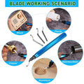 Deburring Set for 3D Printing with Hardened Alloy Steel Files and Blades