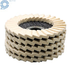 5 Pack Wool Felt Flap Discs for Buffing and Polishing Wheels (4-1/2")