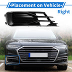 1 Pc Fog Light Grill for Audi A6 (2016–2018) No. 4G0807682AE Black