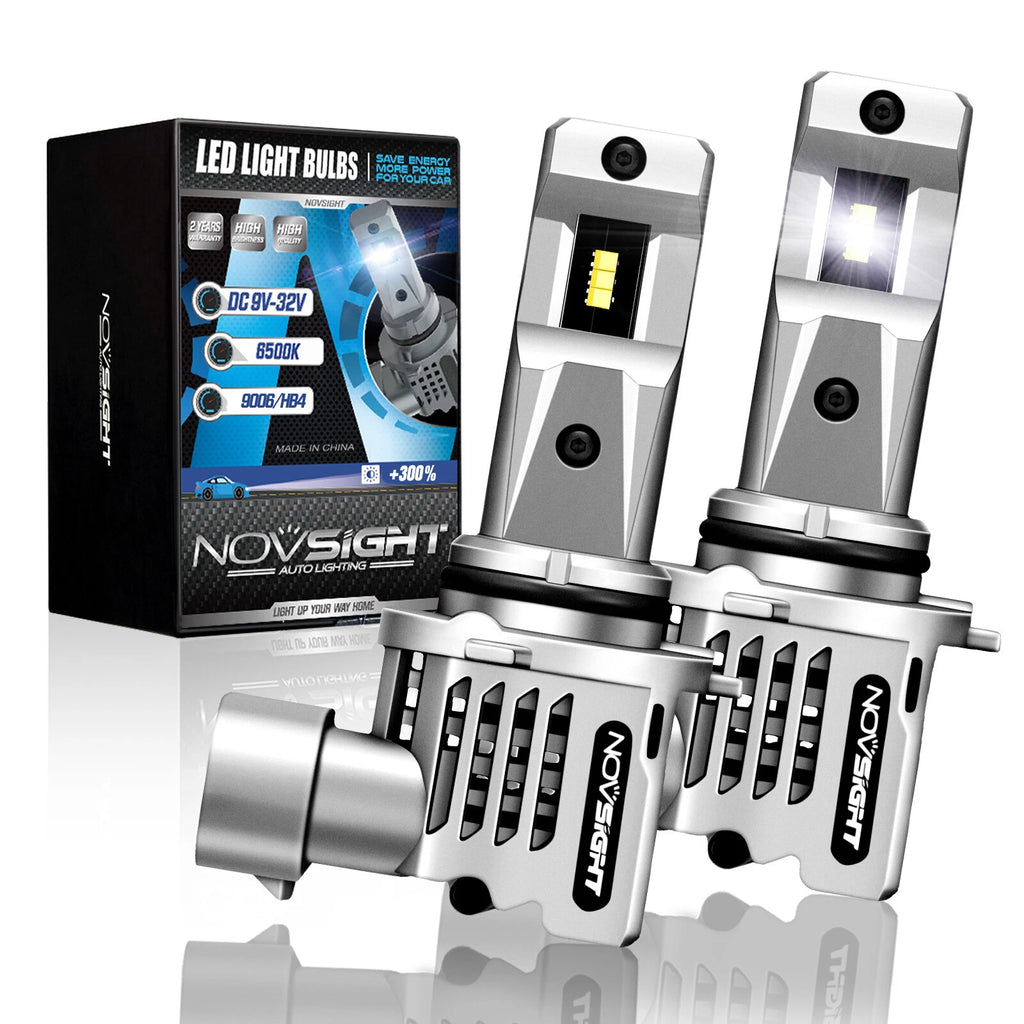 2X 9006/HB4 LED Headlight Bulbs for NOVSIGHT (6500K)