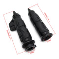 Black Flame Spike Handle Bar Grip 7/8" for Honda Suzuki Kawasaki (Y)