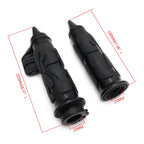 Black Flame Spike Handle Bar Grip 7/8" for Honda Suzuki Kawasaki (Y)