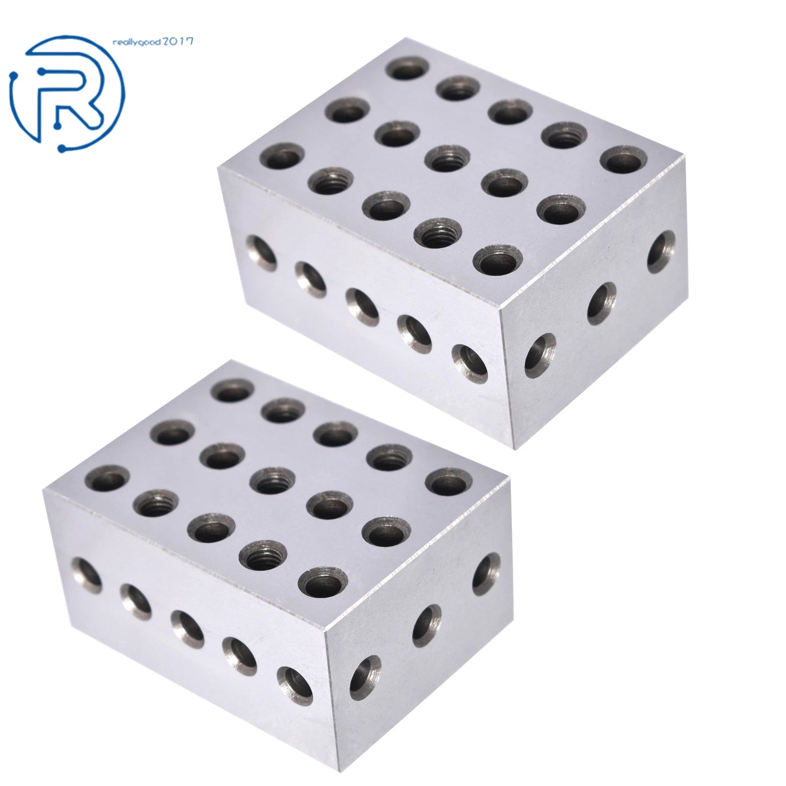 Matched Pair Precision Blocks for Machinists (2-3-4, 23 Holes)