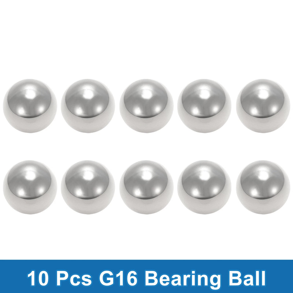 Set of 10 Precision 21.4mm Steel Ball Bearings G16